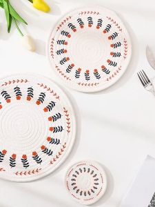 Storix Nordic Style Cotton and Linen Initialization Mat Heat Insulation Placemat Woven Coaster for Dining Table