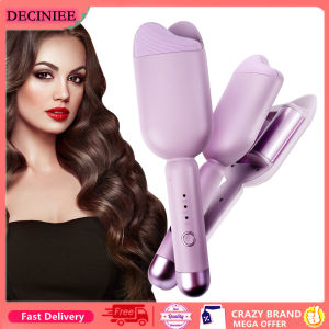 DECINIEE New 36mm Wavy Hair Curlers Curling Iron Wave Volumizing Hair Lasting Styling Tools Egg Roll Head Waver Styler Wand Curling Irons
