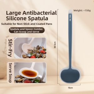 DEBO | Food-Grade Non-Stick Silicone Cooking Spoon for High Temperature Use
