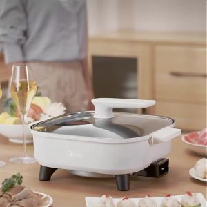 Beauty (Midea) Electric Hot Pot Electric caldron Hot Pot Dedicated Pot Electric frying pan Household Multifunctional Cooker for Cooking and Grilling Electric Hot Pot 6.5L Multi-Purpose Pot HGE3030J04