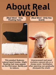 MICUI | Ultra Soft Wool Winter Warmth Arch Support Breathable Sports Cushioning Insoles