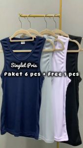 COD !!! Produk Terbaru Singlet Pria//Singlet pria Putih//Singlet dewasa