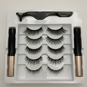 Natural Looking Magnetic False Eyelashes Set 10 Pairs Mixed Neodymium Iron Alloy Easy to Use Beauty Tools for All Skin Types