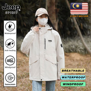 Jeep Spirit 1941 estd 2025 mùa thu quần áo vội vàng bộ đồ leo núi thể thao đôi nam Áo khoác giản dị nam Áo khoác đơn