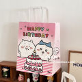 Cute Cartoon Large Capacity Handheld Gift Bag Kawaii Paper Bag Girl Heart Design Eco-Friendly Customizable National Delivery. 