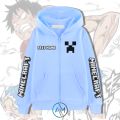 Jaket Minecraft Anak | Jaket Resleting Gambar Game Minecraft. 