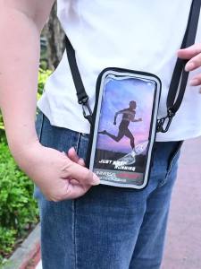 Haissky New Touch Screen Phone Bag For iPhone 17 16 15 14 13 Pro Max Air Plus With Adjustable Crossbody Lanyard Storage Pouch