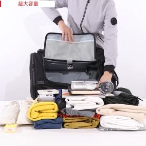 OZUKO Men Backpack Large Capacity Multifunction Anti-Theft USB Charging Outdoor Hiking Bag Luggage Travel Bagpack Beg