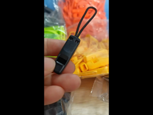 10Pcs Emergency Survival Whistle Zipper Tail Rope for Clothing Backpack Luggage Zipper Pulls