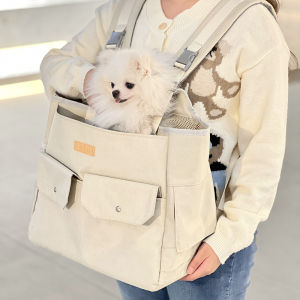 Portable Cat Dog Backpack Double Shoulder Pet Bag for Traveling Outdoors High Aesthetic Value Pet Carrier Bag for Shots And Nails