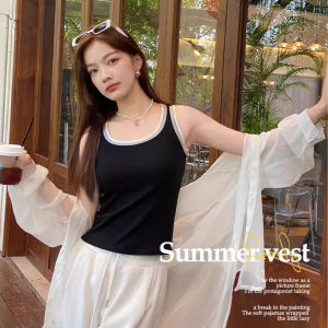 ZISU | New Summer Style Color Block Padded Tank Top