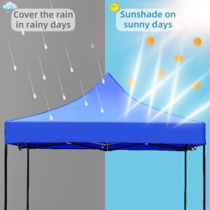 Outdoor Tent Heavy Duty Tent 3x3M Foldable Retractable Tent water proof coating Adjustable Height (COMPLETE SET) Car tent With Steel Stand Outdoor Tent Canopy Outdoor Garden Tent Advertising Tent CanopyRoofing With Frame Gazebo