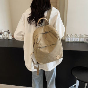 2025 New Korean Style Lightweight Travel Womens Backpack Large Capacity Oxford Cloth Shoulder Bag Casual Leisure Backpack