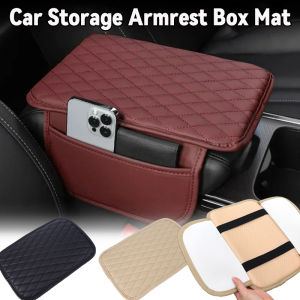 ที่วางแขนแบบกระเป๋าเก็บของเป้อุ้มเด็กที่วางแขนในรถยนต์ที่จัดระเบียบเบาะเท้าแขนคอนโซลกลางของรถยนต์แบบมัลติฟังก์ชัน