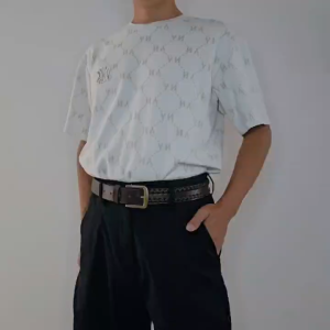 BGS -575 Ikat Pinggang Pria Kulit Model Kepang Klasik Sederhana Fashion Kekinian