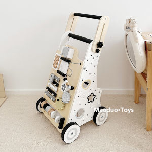 Wooden Multi-Function Walker Shopping Cart
