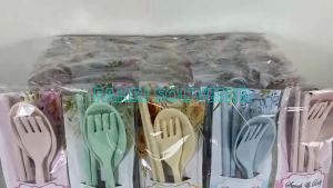 Souvenir Pernikahan Khitanan dan Ulang Tahun Sendok Garpu Sumpit Custom NAMA di Alasnya Kemasa plastik ISI 50 PCS