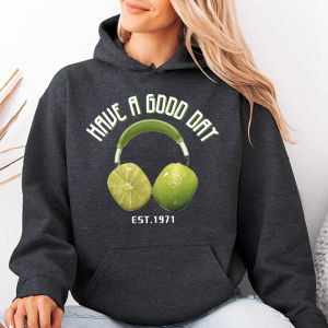Lemon Headphones Have A Good Day Funny Art Transfer Patches For Clothes/Bags Sticker DIY Washable Shirt Iron-on Thermal Stickers