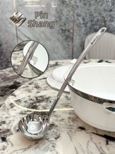 PINSHANGZUO | Muỗng Canh Inox Dài Tay Dùng Tại Nhà