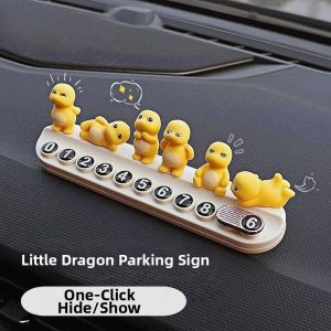 NAIFUNA | Cute Elegant Temporary Parking Contact Number Plate Moveable Interior Car Decoration