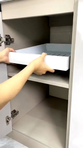 Elegant Expandable Pull-Out Drawer Organizer for Kitchen Storage