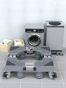 Goody Normall Use Refrigerator Rack Stand Washing Machine Rack Stand Ref Stand with Wheels Heavy Duty
