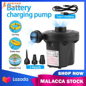 Potable Air Pump Electric Inflatable Pump Quick Filling EU Plug/Car Adapter/USB Rechargeable Wireless Air Compressor Inflator | JUSTGO OUTDOOR