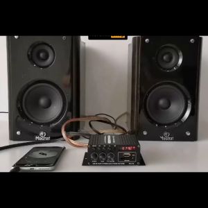 Âm Ly Bluetooth AK 370 Mini HiFi 12VDC đọc nhạc thẻ nhớ USB