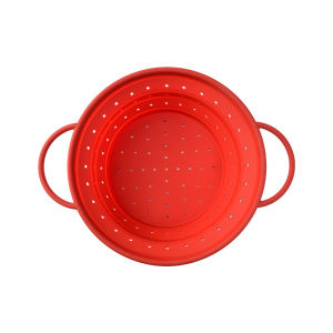 Round Expandable Silicone Collapsible Drain Basket