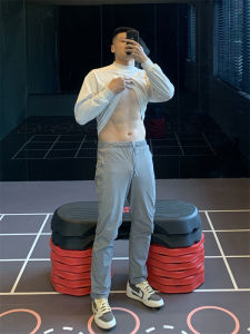 Outdoor Pioneer Mens Slim Fit Fitness Trousers Quick Dry Sport Pants Summer Three-Proof Straight Leg Pants Breathable Wear Resistant