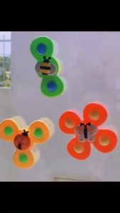 Combo 3 con quay spinner dính tường hoặc dính xuống nền đồ chơi con quay spinner gồm 3 chi tiết dễ thương