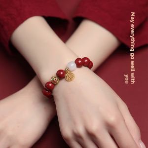 QINGXIANGTAI | Original Cinnabar Jade Bracelet