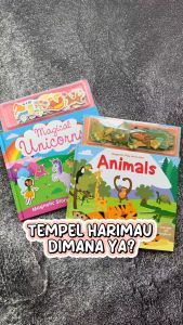 Magnetic Story and Play Scene Books with reusable magnetic pieces