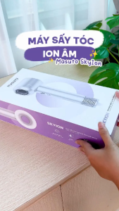 Máy Sấy Tóc Ion Âm Skylon Masuto Công Suất Mạnh Sấy Nhanh Giảm Xơ Rối Chế Độ Nóng Lạnh