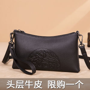 Fashionable Soft Leather Crossbody Bag Womens Handbag Versatile Single Shoulder Bag for Middle-Aged Mothers New 2025 Model