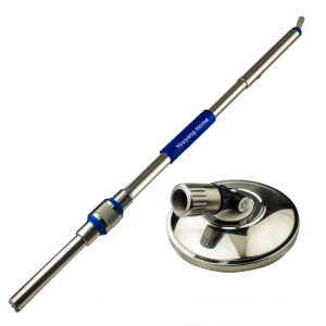 Extended Rod Integrated Bar Rotating Mop Household Cloth Accessory Mop Head Mop Cloth Rod Durable Stainless Steel Material
