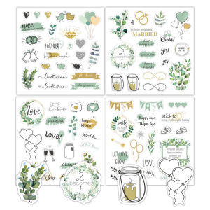 Romantic Wedding Series Decorative Stickers YX Memo Notebook Album Decoration Paper Crafts Business Supplies