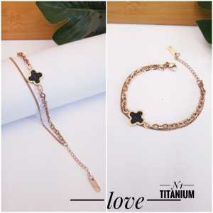 Gelang Titanium Rosegold Perhiasan Wanita Xds0222