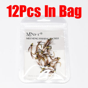 Mồi Câu Ruồi Topranc Fly Pheasant Tail Wet Barbed Bead Head Jig Nymph Fast Sinking Tinsel Flash Back Dành Cho Câu Cá Hồi Bằng Ruồi.