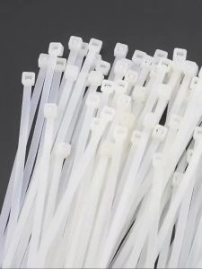 100 Chiếc Dây Buộc Cáp Tự Khóa Màu Đen Độ Bền Kéo Cao Chống Tia Cực Tím Cho Văn Phòng Tại Nhà Quản Lý Dây Nhựa
