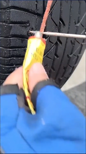 Car Tire Repair Tool Kit Bike Motorcycle Tires Repair Set Mini Portable Tire Repair Kit Self-tire Repair Car Tire Repair Tool Set汽车补胎工具套装