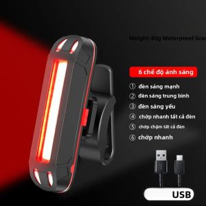 Đèn Hậu Xe Đạp LED Siêu Sáng X-Tiger Có Thể Sạc Lại Bằng USB Đèn Cảnh Báo An Toàn Cho Yên Xe Và Phuộc Phụ Kiện Đi Xe Đạp Thông Minh