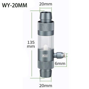 ZRDR | DIY Fish Tank CO2 External Nebulizer Aluminum Alloy Quick Insertion Interface CO2 Refiner Aquarium CO2 External Diffuser