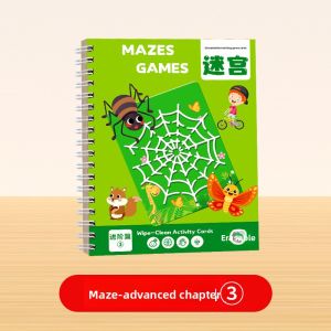 JIFANPAUL | Focus Training Maze Book for 3 Year Olds