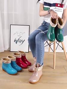 Spring Autumn Waterproof Anti-slip Rain Shoes