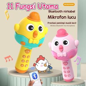 Mikrofon Karaoke Anak Bluetooth Nirkabel: Mainan Bernyanyi untuk Bayi Perempuan
