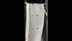 ​180cm X200cm Waterproof Bathroom Shower Curtain PEVA Bath Curtains Oil Proof Translucent Bathroom Curtain with Hooks