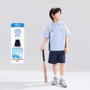 zosee | Bộ Áo Polo Thoáng Khí cho Bé Trai