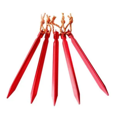 Pasak Tenda Alumunium Alloy 18 Cm Plus Tali Model Y Shape