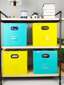 Square Foldable Drawer Style Storage Box Home Clothes Toys Books Fabric Storage Box Bedroom Living Room Childrens Room Desk